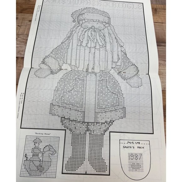 Kristopher Kringle HeartStrings Cross Stitch Pattern - Picture 3 of 3